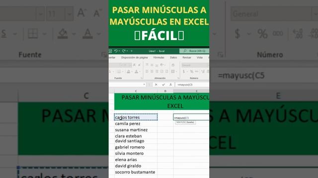 ??Descubre como PASAR MINÚSCULAS A MAYÚSCULAS en Excel (FÁCIL)?? смотреть онлайн
