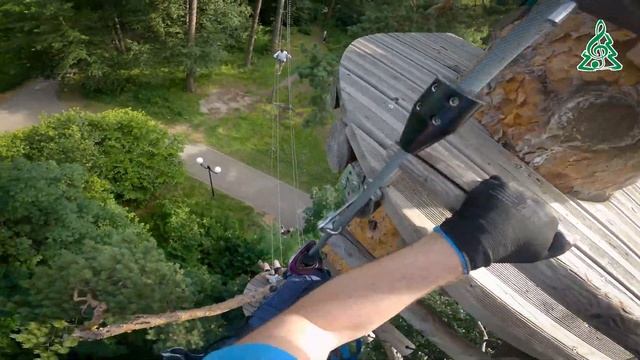 Прохождение Красной трассы в веревочном парке Norway Park Красногорск смотреть онлайн