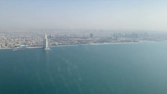 Palm Jumeirah and Jumeirah beach view from helicopter Tour смотреть онлайн