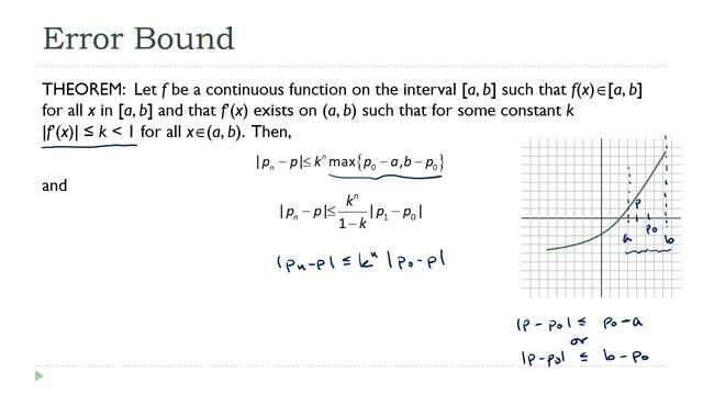 Fixed Point Iteration Correctness and Error Bound смотреть онлайн