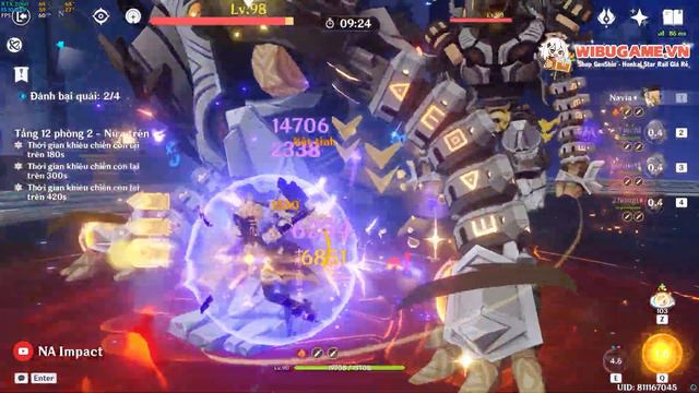 Navia C0R1 F2P Team Speedrun Abyss 4.3 | Showcase Nhanh Navia |Genshin Impact|