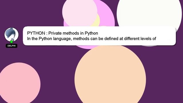 PYTHON : Private methods in Python смотреть онлайн