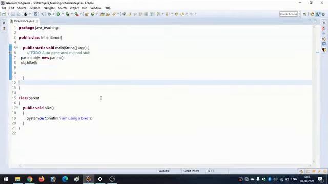 What is inheritance? inheritance in java is explained with an example. смотреть онлайн
