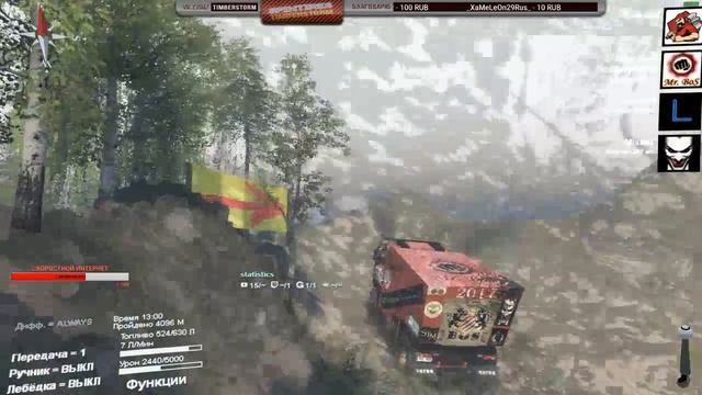 Spintires | Ралли-рейд «Dakar Spintires by Mr.BoS and STMods.ru» смотреть онлайн