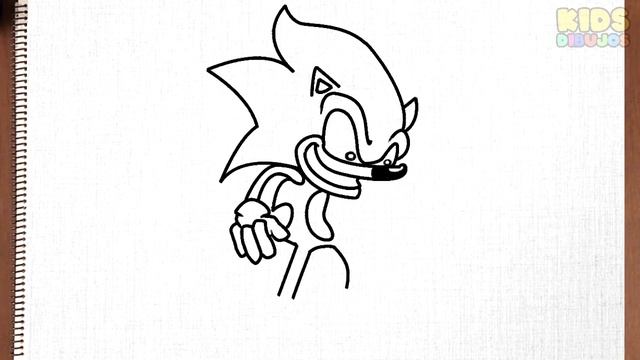 How to draw Sonic exe FNF | Friday Night Funkin смотреть онлайн