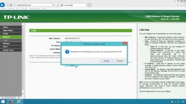 Configuración del Extensor TL-WA750RE / TL-WA850RE / TL-WA860RE