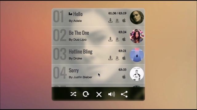 jQuery Audio Player (With Playlist) смотреть онлайн