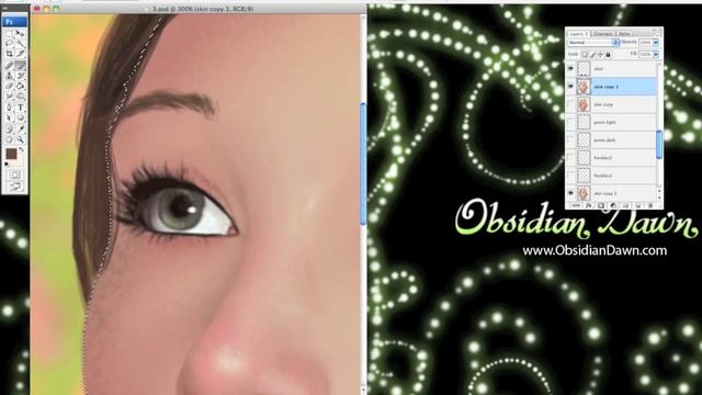 Photoshop Realistic Skin Textures Tutorial and Brushes смотреть онлайн