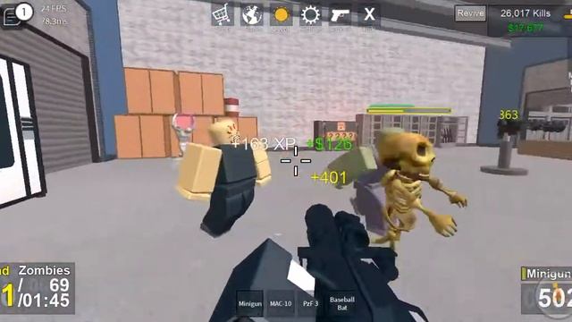 roblox:zombie uprising minigun смотреть онлайн
