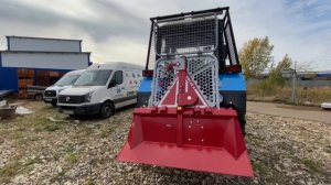 Лесной трактор Беларус 82.1 , МУЛ-82.2 , МТЗ-82 с лебедкой  тайфун , грабли для веток