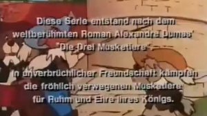 Пёс Д'Артаньян и три мушкетёра — Заставка на немецком