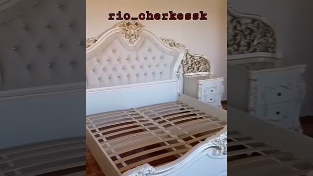 Спальня Джоконда с 5 дверным шкафом Крем глянец Арида мебель. смотреть онлайн