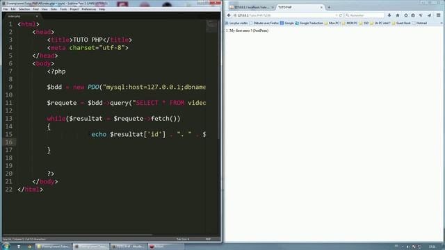 TUTO PHP - #9 Première requête SQL (SELECT) смотреть онлайн