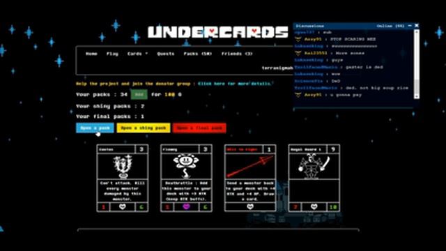 Undercards#4 BEST PACK OPENING CHARA AND SHINY UNDYNE IN ONE PACK | 95 PACK OPENING смотреть онлайн