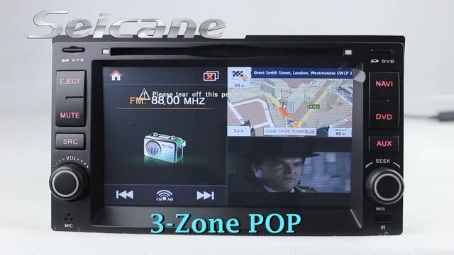 Plug and Play 2006 2007 2008 Kia Ceed Sat Nav Audio Video Media Player Support IPhone WIFI WMA MP4 смотреть онлайн