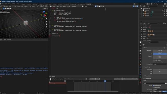 blender ping-pong play python script (prototype) смотреть онлайн