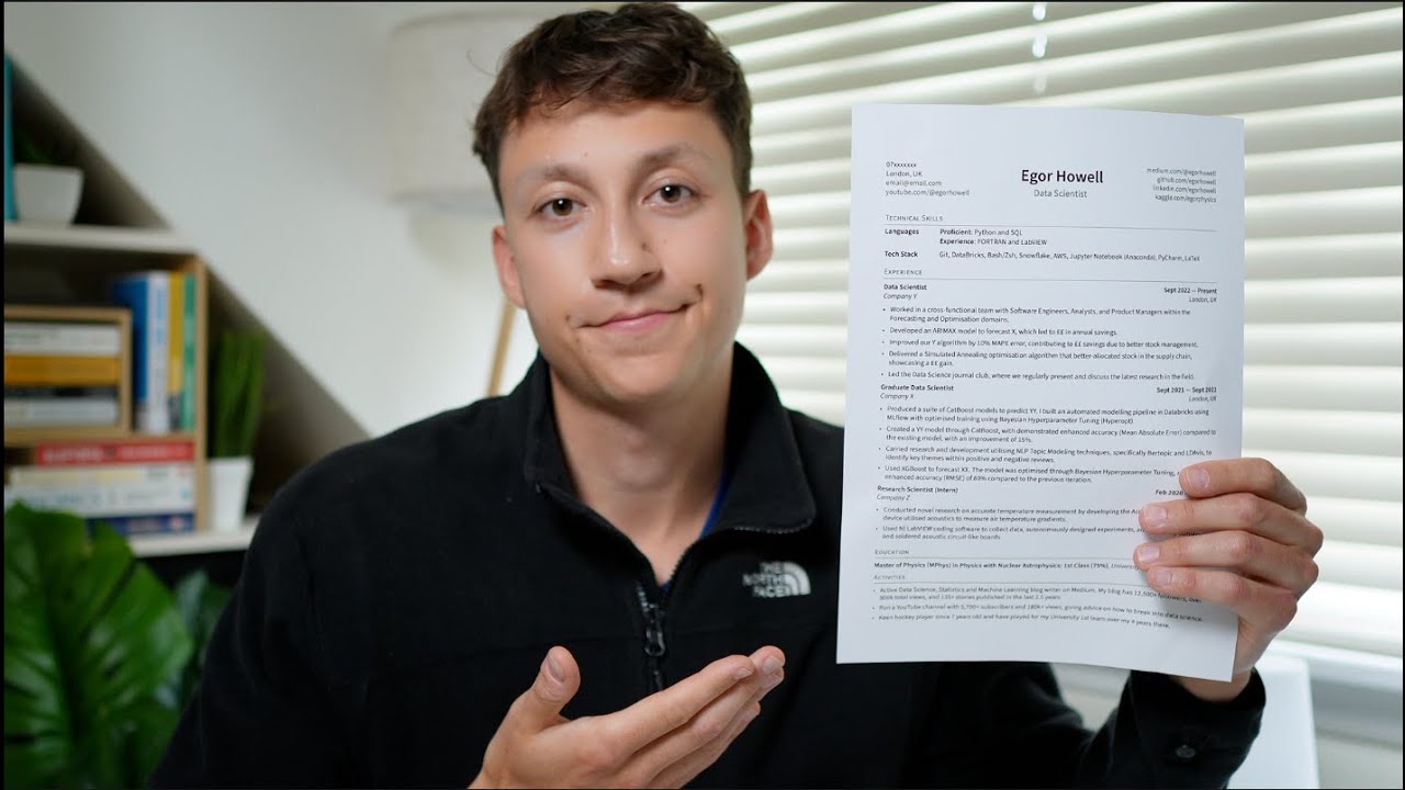 Как создать резюме ученых -выигрышных данных