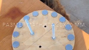 Изготовление тихоходного (низкооборотного) генератора на неодимовых магнитах 30х10 .