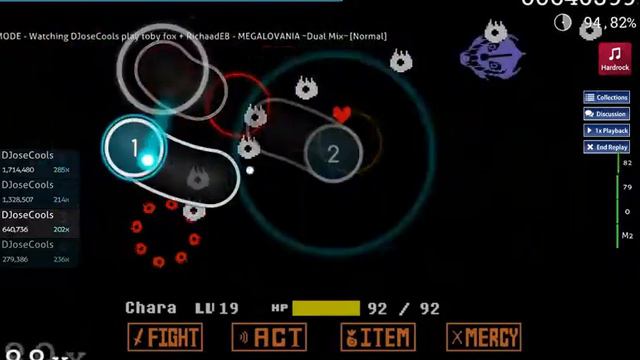 Osu! Undertale: Megalovania Dual Mix смотреть онлайн