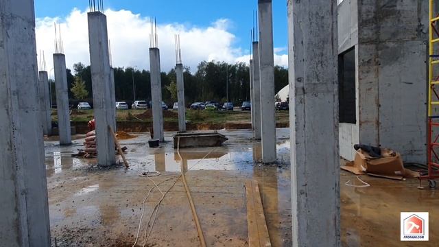 Смотри! Демонтаж опалубки и установка блоков ФБС (Ленточный фундамент) смотреть онлайн