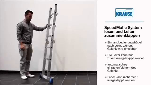 Лестницы алюминиевые приставные KRAUSE смотреть онлайн