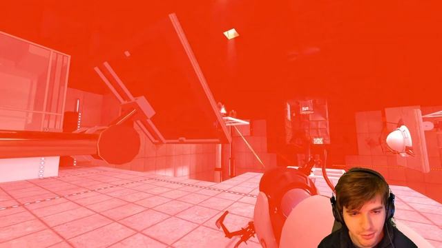 NERD USES HOLE GUNS TO MOVE SQUARES! | Portal Walkthrough Livestream #1 смотреть онлайн