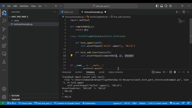 Python Day 11 : Unit Testing in Python Part 02 смотреть онлайн