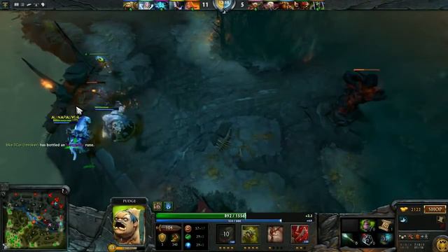 Dendi Pudge In Dota 2 / Денди играет на Pudge