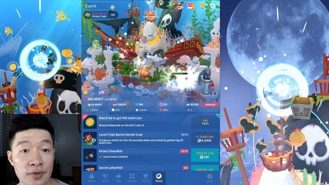 MAX HERMIT CRAB PIRATE EVENT | Tap Tap Fish - Abyssrium смотреть онлайн