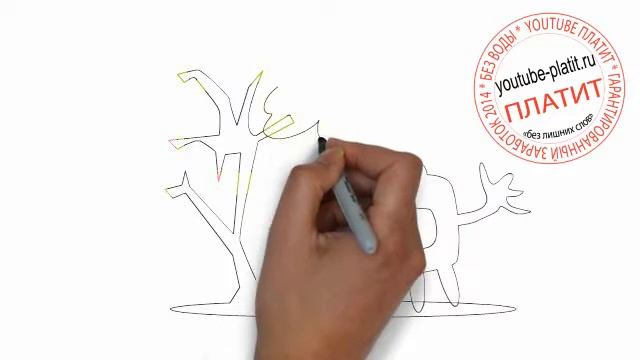 Как нарисовать колорадского жука поедающего яблоки смотреть онлайн