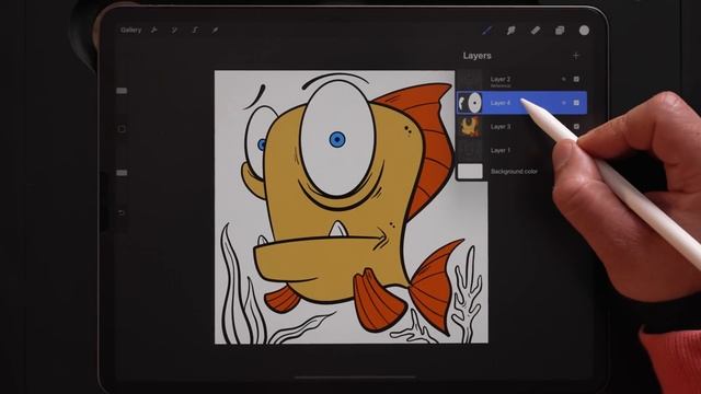 Procreate Cartoon Tutorial: From Sketch to Finished Design! смотреть онлайн