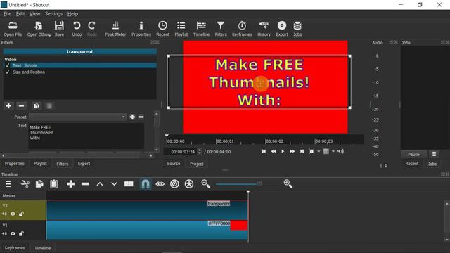 How to Make Free Thumbnails with Shotcut Video Editor! смотреть онлайн