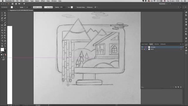 Adobe Illustrator - научись создавать векторную графику, урок 1.