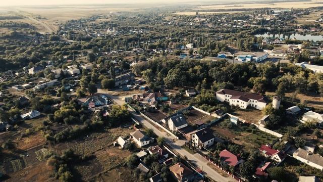 село Землянск с квадрокоптера. 4K UHD. Воронежская область. смотреть онлайн