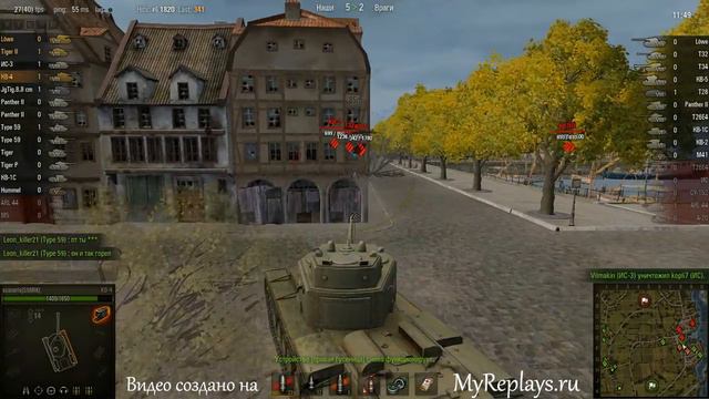 WOT: Рыбацкая бухта - КВ-4 - 4 фрага смотреть онлайн