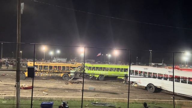 Merritville Speedway Wreckfest 2023- School Bus Demolition Derby
