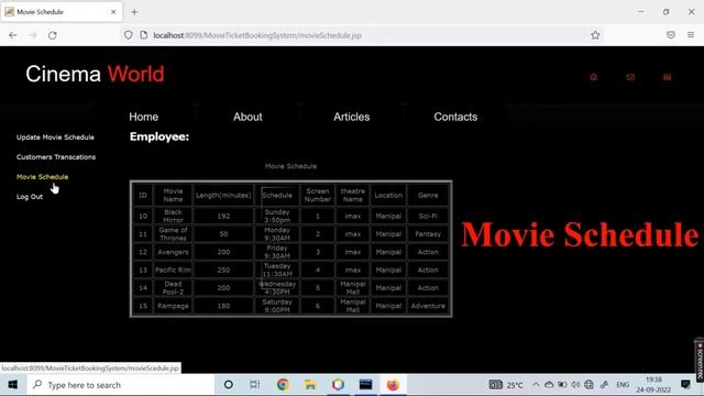 Movie Ticket Booking System Project In Java смотреть онлайн