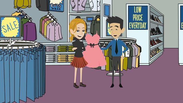 Asking for Help Shopping ESL Conversation смотреть онлайн