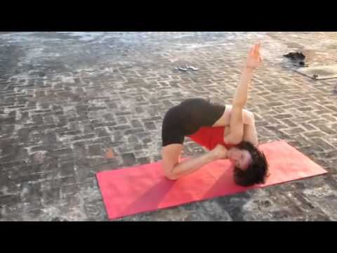 Asanas On The Roof Of Raj Deep  Hotel