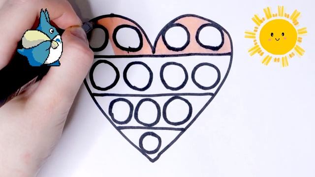 Drawing a picture POP IT / Как нарисовать ПОП ИТ / Сурет салуу ПОП ИТ / Суретін салуу поп ит смотреть онлайн