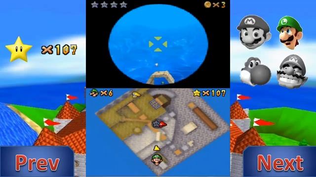 Let's Play Super Mario 64 DS Soaked Silver Stars смотреть онлайн