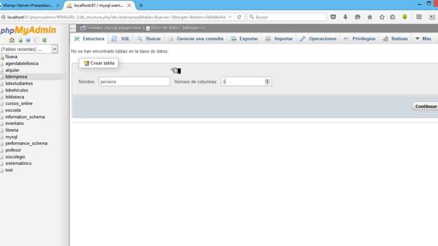 Crear base de datos en phpmyadmin смотреть онлайн