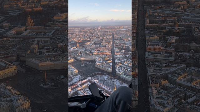 Центр Питера с вертолета