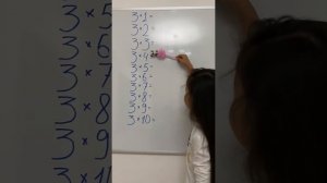 Учим таблицу умножения на 3