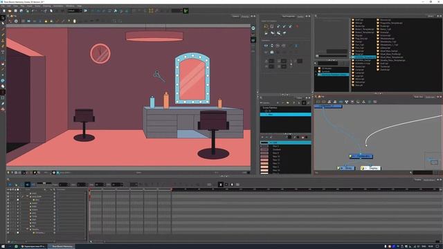 Риггинг в Harmony. Урок 8. Добавление персонажа из библиотеки в сцену. смотреть онлайн