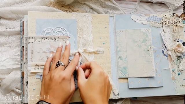 Фотоальбом ручной работы первого года для Корнея. Скрапбукинг. Скрапальбом. смотреть онлайн