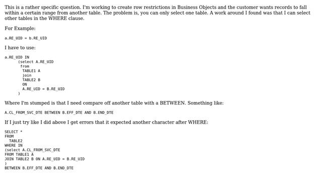 Databases: Comparing values from two tables in a nested where clause. (2 Solutions!!) смотреть онлайн