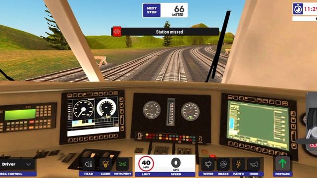симулятор поезда евро - Train Simulator 2 - игра для Android - рычаг 1-2-3-4 - Game Play