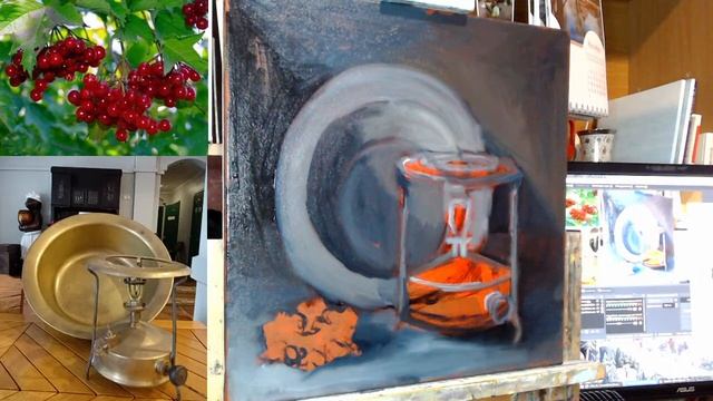 Натюрморт с примусом Часть 1 / still life with kitchen utensils. part 1/ смотреть онлайн