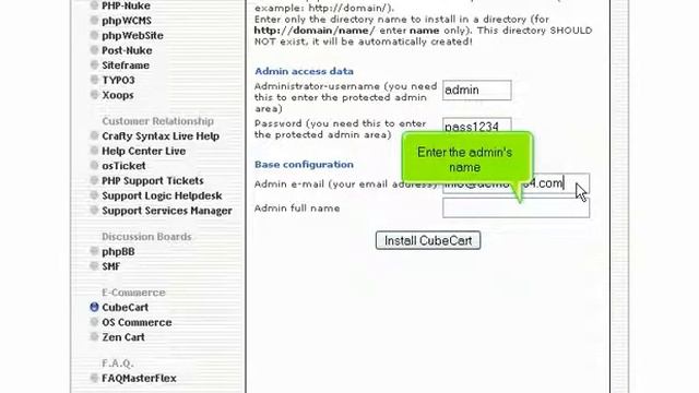 Installing Cube Cart смотреть онлайн